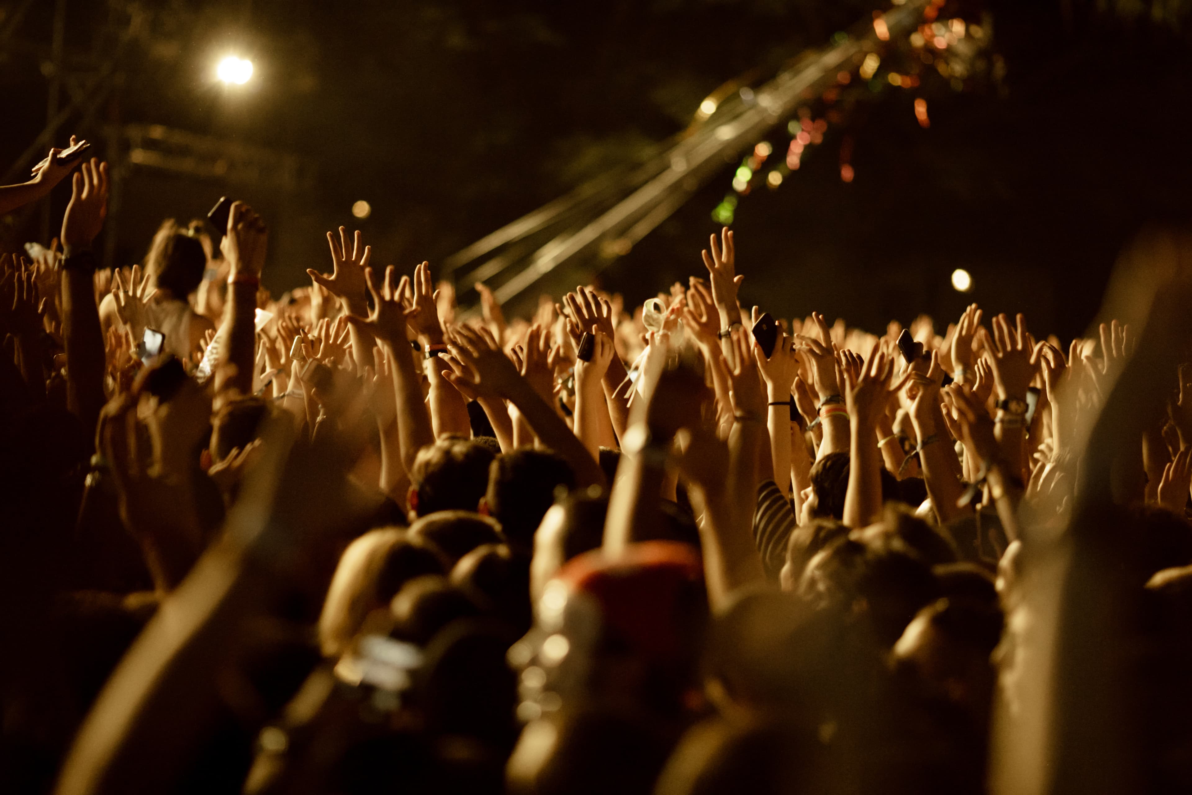 Vibrant party scene